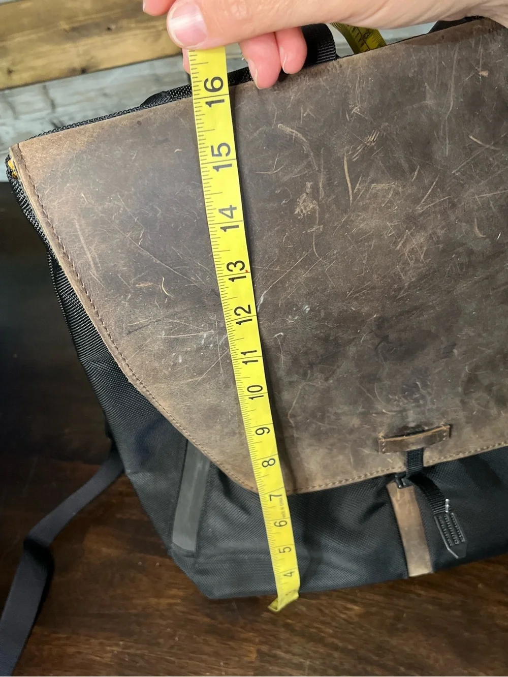 Waterfield (sfbags . com) Staad Laptop Bag, Leather, Ballistic Nylon